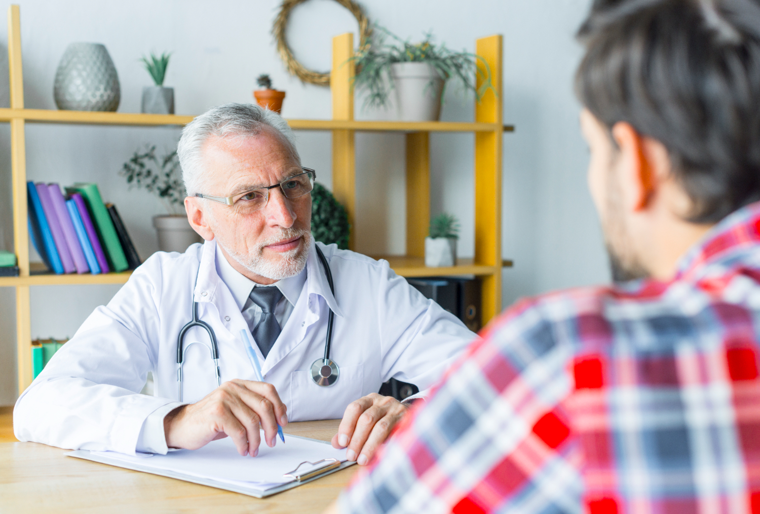Doctor consulting with a patient